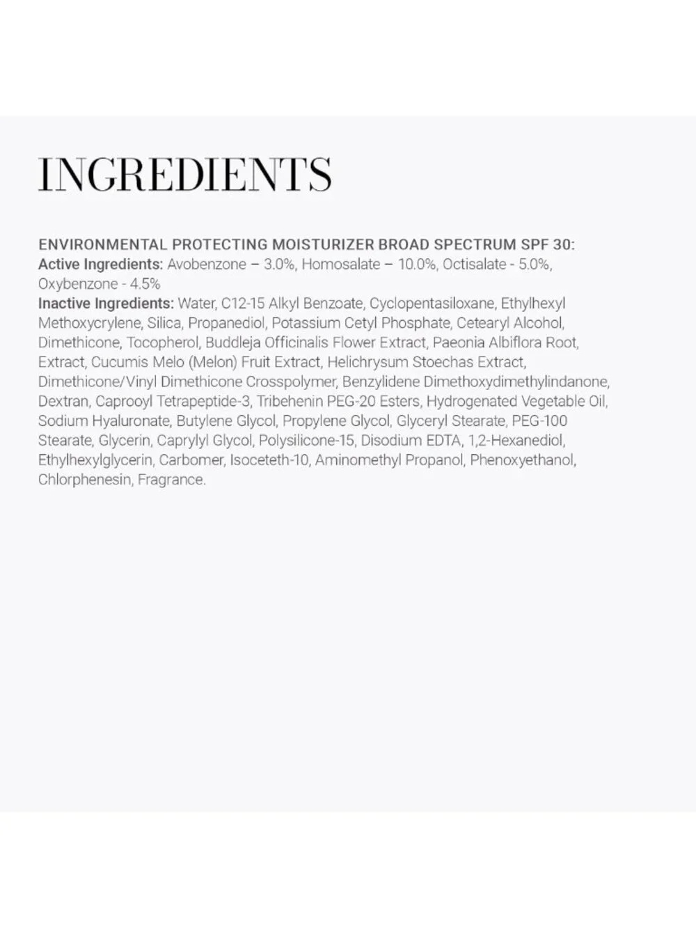 Hydrating Moisturizer with SPF 30 - Environmental Protection & Skin Defense